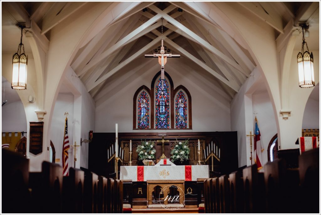 Incredible altar inside Grace Episcopal's historic chapel in downtown Ocala, FL